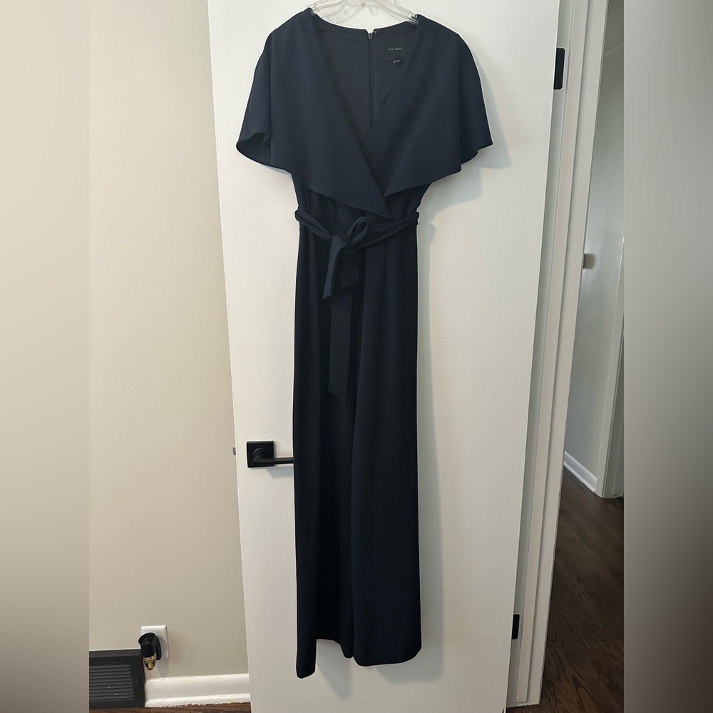 Women’s Size 10 Navy Alex Marie Jumpsuit w/ Belt